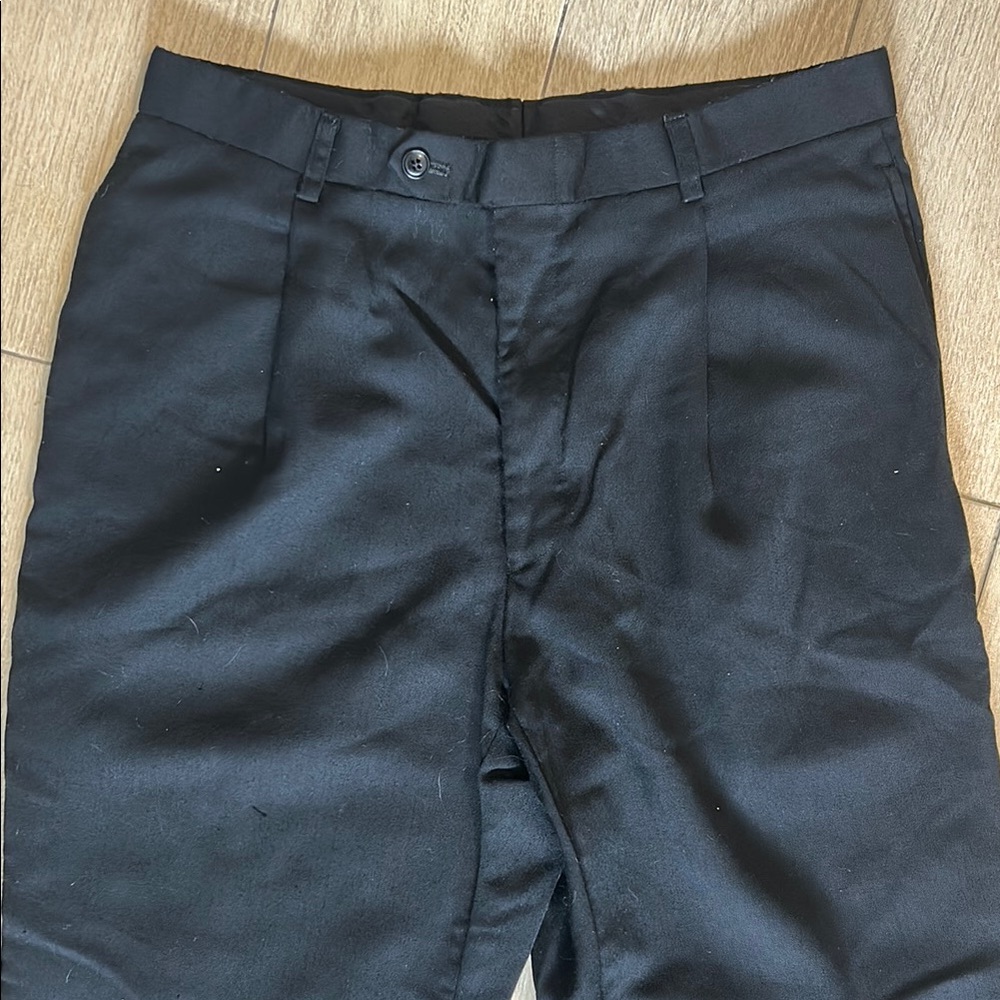 Women’s Black Wide Leg Dress Pants with Tailored Fit - Picture 3 of 6